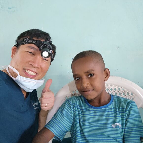 Dental missionary volunteering in Santo, Vanuatu